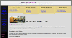 Desktop Screenshot of guitarrepairshop.com